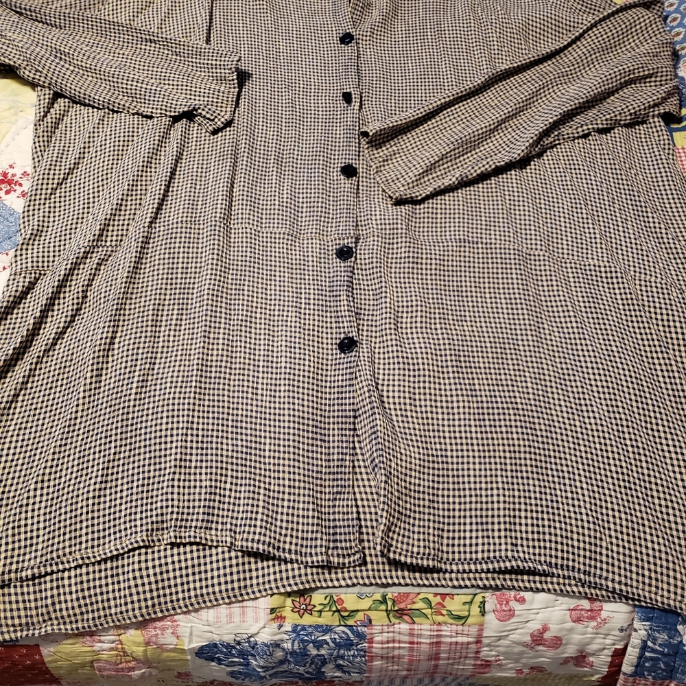 Flax button down tunic - Picture 3 of 3